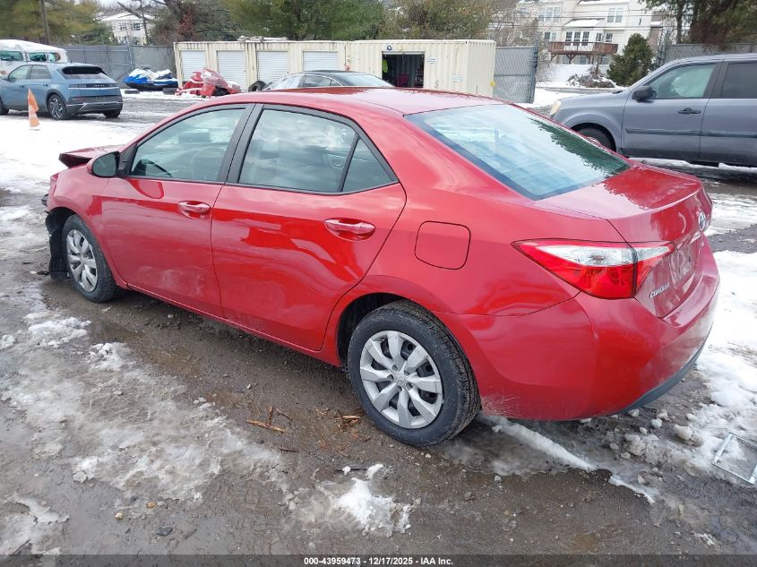 2015 Toyota Corolla Le VIN: 2T1BURHE5FC315800 Lot: 43959473