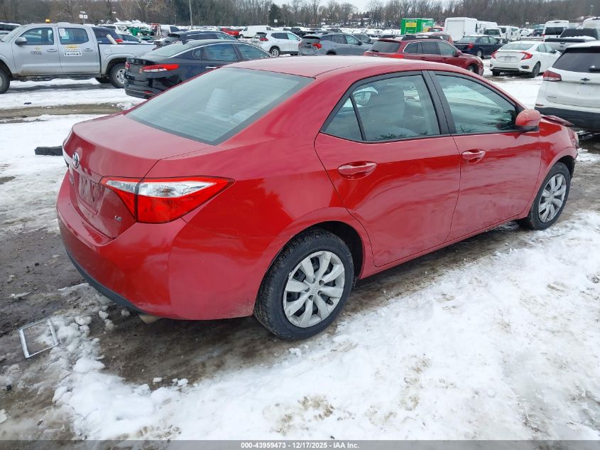 2015 Toyota Corolla Le VIN: 2T1BURHE5FC315800 Lot: 43959473