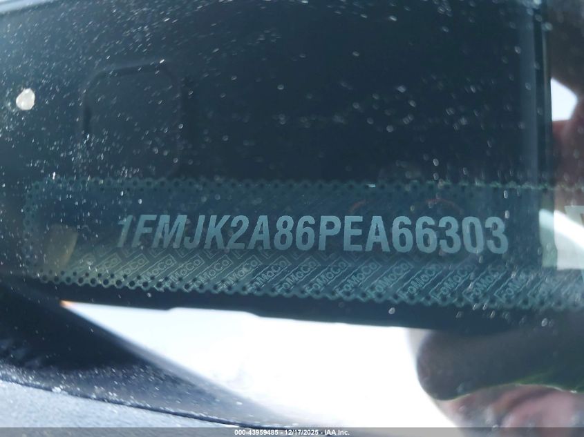 2023 Ford Expedition Limited Max VIN: 1FMJK2A86PEA66303 Lot: 43959485