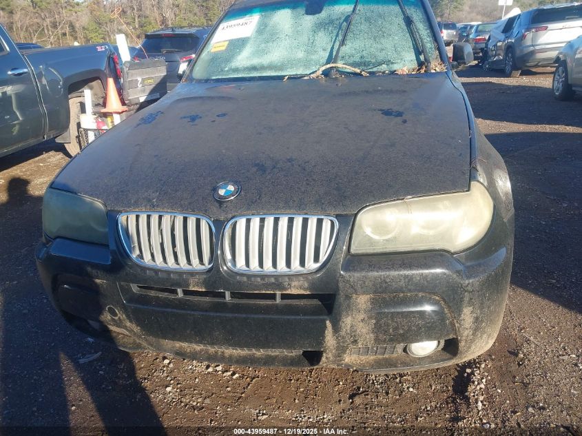 2008 BMW X3 3.0Si VIN: WBXPC934X8WJ07416 Lot: 43959487