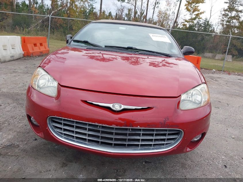 2002 Chrysler Sebring Lxi VIN: 1C3EL55R22N106557 Lot: 43959495