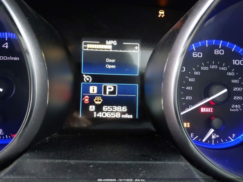 2016 Subaru Legacy 2.5I Limited VIN: 4S3BNAL69G3034687 Lot: 43959506