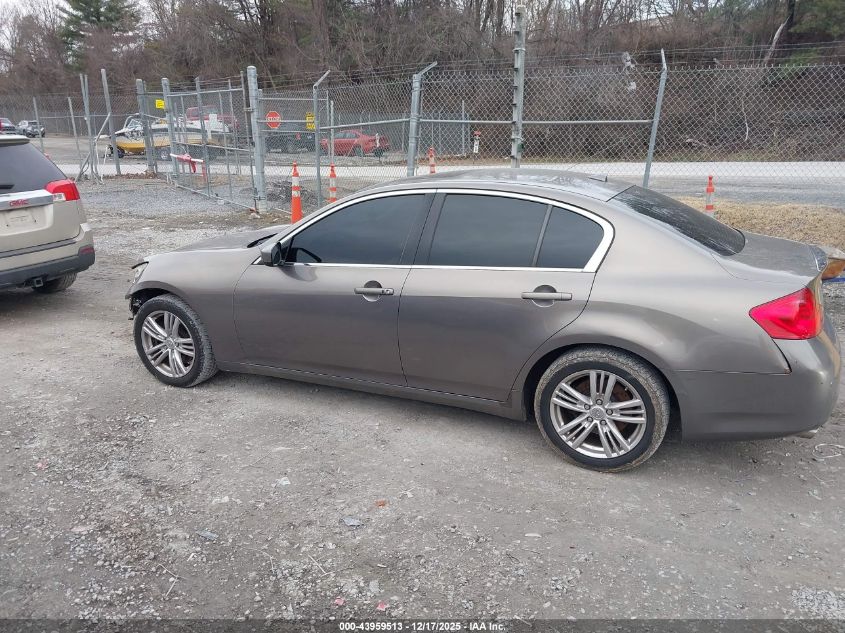 2012 Infiniti G37 Journey VIN: JN1CV6APXCM627446 Lot: 43959513