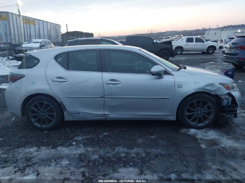 2012 Lexus Ct 200H Premium VIN: JTHKD5BH5C2082943 Lot: 43959530