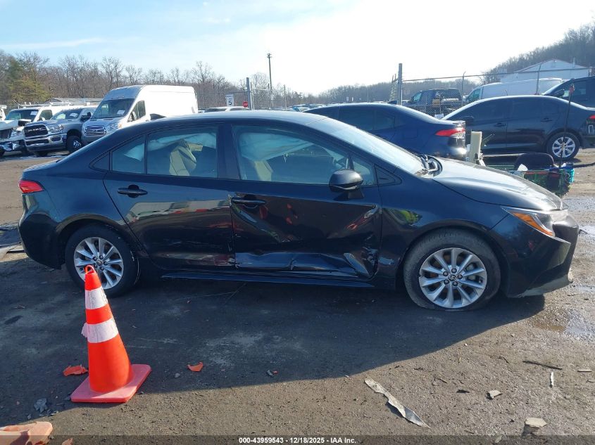 2021 Toyota Corolla Le VIN: JTDVPMAE4MJ161535 Lot: 43959543