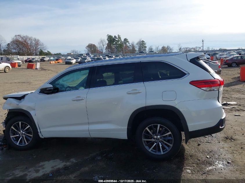 2018 Toyota Highlander Xle VIN: 5TDJZRFH6JS545016 Lot: 43959544