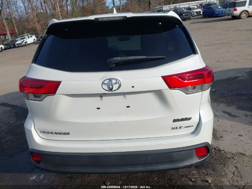 2018 Toyota Highlander Xle VIN: 5TDJZRFH6JS545016 Lot: 43959544