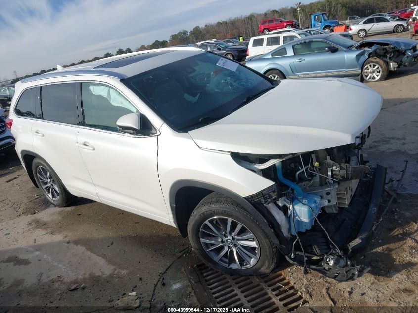 2018 Toyota Highlander Xle VIN: 5TDJZRFH6JS545016 Lot: 43959544