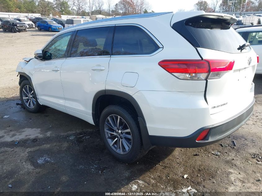 2018 Toyota Highlander Xle VIN: 5TDJZRFH6JS545016 Lot: 43959544