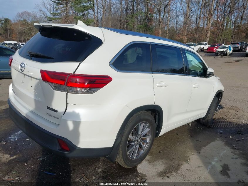 2018 Toyota Highlander Xle VIN: 5TDJZRFH6JS545016 Lot: 43959544