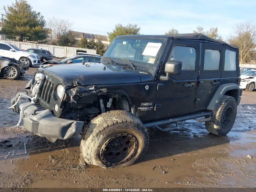 2017 Jeep Wrangler Unlimited Sport 4X4 VIN: 1C4BJWDG6HL550054 Lot: 43959551