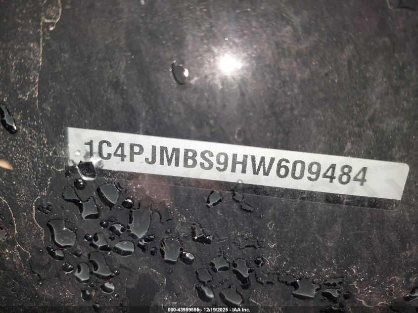 2017 Jeep Cherokee Trailhawk VIN: 1C4PJMBS9HW609484 Lot: 43959555