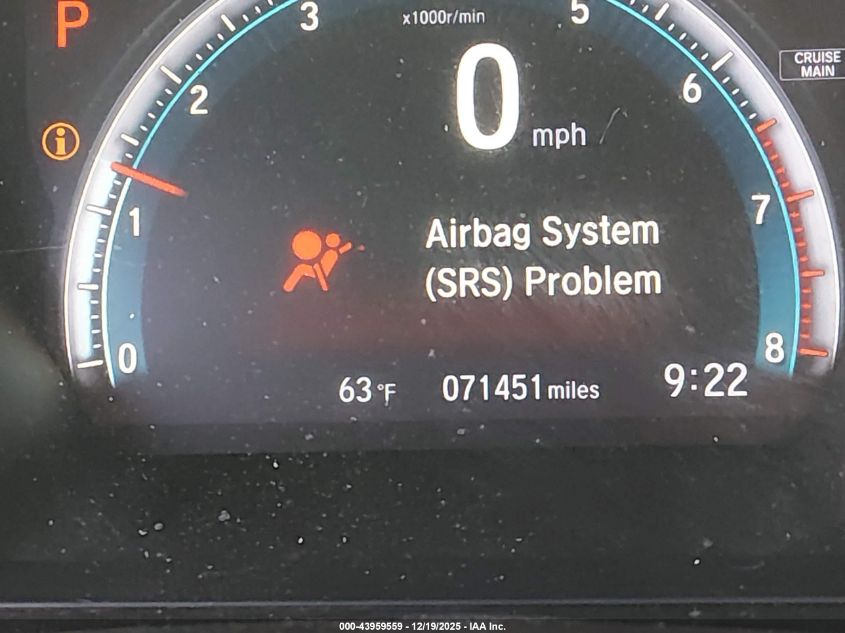 2018 Honda Civic Ex-L VIN: SHHFK7H79JU233410 Lot: 43959559