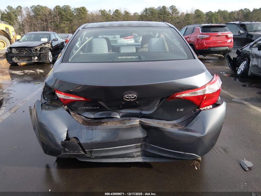 2014 Toyota Corolla Le VIN: 2T1BURHE6EC123980 Lot: 43959571