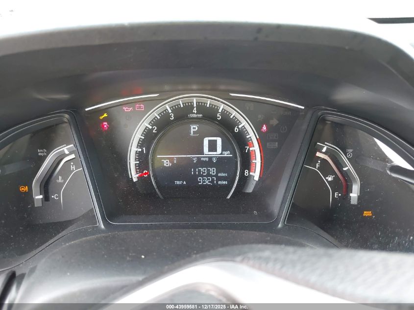 2017 Honda Civic Lx VIN: 2HGFC2F5XHH501244 Lot: 43959581