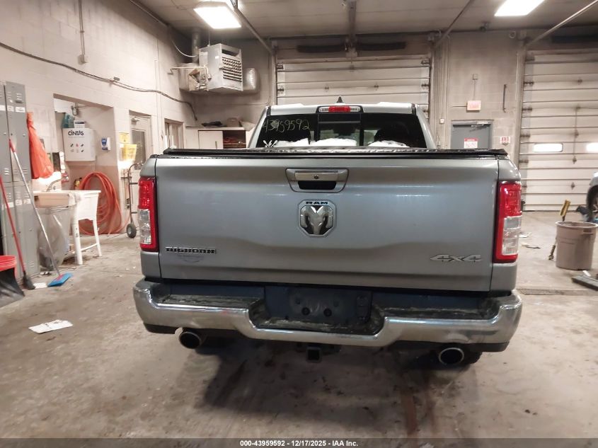 2020 Ram 1500 Big Horn 4X4 6'4 Box VIN: 1C6SRFBT2LN215421 Lot: 43959592