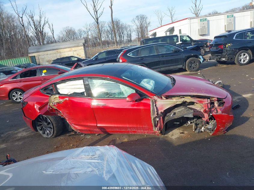 2023 Tesla Model 3 Performance Dual Motor All-Wheel Drive VIN: 5YJ3E1EC7PF587560 Lot: 43959603