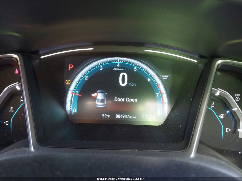 2017 Honda Civic Ex-T VIN: 19XFC1F33HE009786 Lot: 43959605