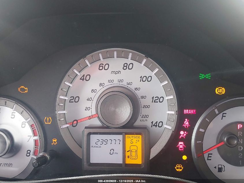 2012 Honda Pilot Ex-L VIN: 5FNYF4H52CB080805 Lot: 43959659