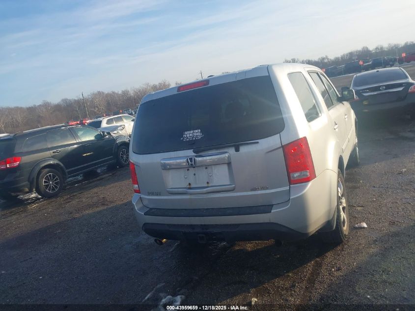 2012 Honda Pilot Ex-L VIN: 5FNYF4H52CB080805 Lot: 43959659