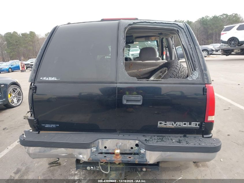 1999 Chevrolet Tahoe VIN: 3GNEC18R0XG186321 Lot: 43959669