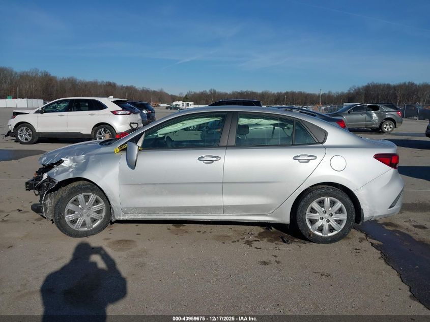 2022 Kia Rio Lx VIN: 3KPA24ADXNE446761 Lot: 43959675