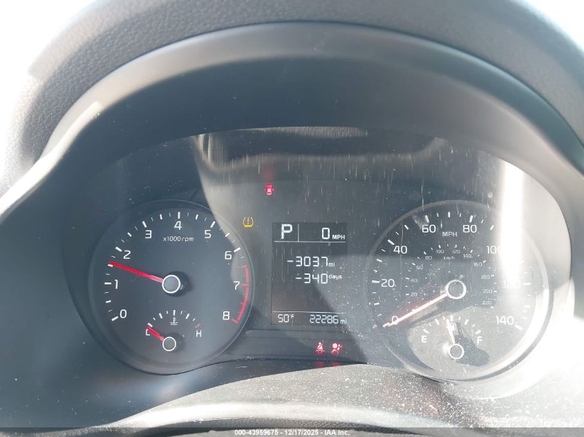 2022 Kia Rio Lx VIN: 3KPA24ADXNE446761 Lot: 43959675