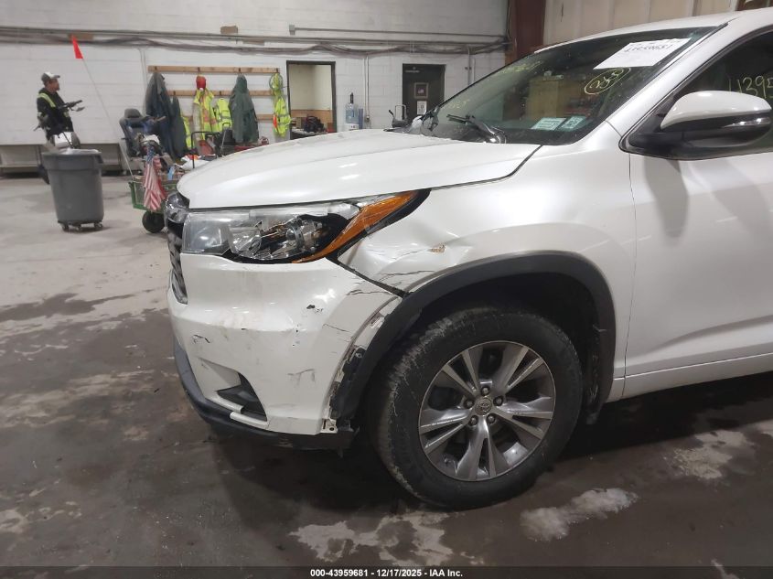 2015 Toyota Highlander Le Plus V6 VIN: 5TDBKRFH6FS221984 Lot: 43959681