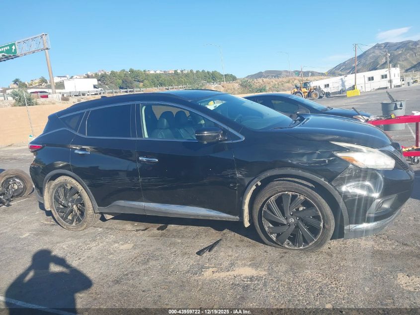 2017 Nissan Murano Platinum VIN: 5N1AZ2MGXHN157395 Lot: 43959722