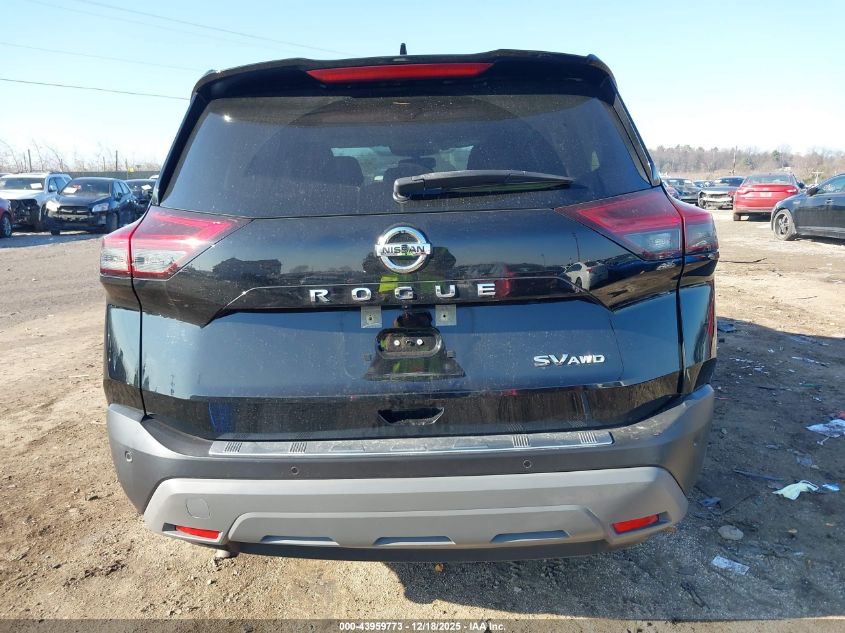 2021 Nissan Rogue Sv Intelligent Awd VIN: JN8AT3BB9MW203777 Lot: 43959773
