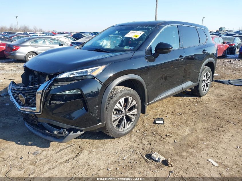 2021 Nissan Rogue Sv Intelligent Awd VIN: JN8AT3BB9MW203777 Lot: 43959773