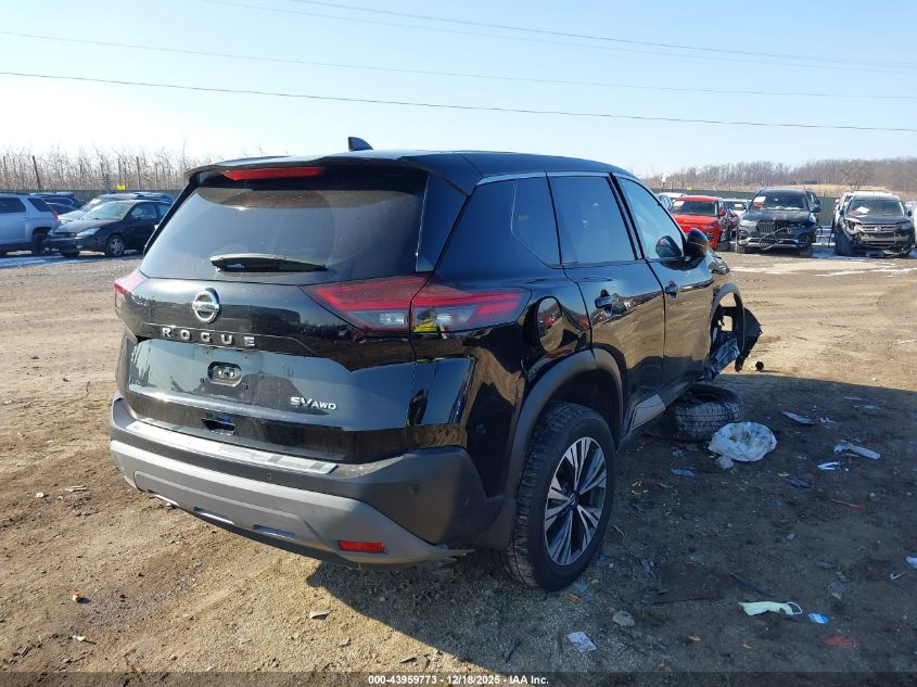 2021 Nissan Rogue Sv Intelligent Awd VIN: JN8AT3BB9MW203777 Lot: 43959773