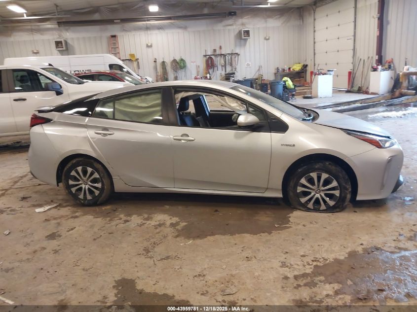 2021 Toyota Prius Le Awd-E VIN: JTDL9MFU9M3030980 Lot: 43959781