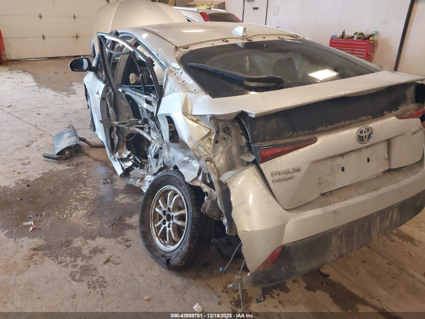 2021 Toyota Prius Le Awd-E VIN: JTDL9MFU9M3030980 Lot: 43959781