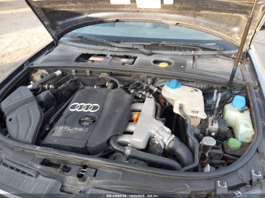 2005 Audi A4 1.8T VIN: WAUAC48H25K012981 Lot: 43959786