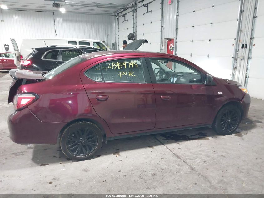 2022 Mitsubishi Mirage G4 Black Edition/Es/Le VIN: ML32FUFJXNHF09624 Lot: 43959795