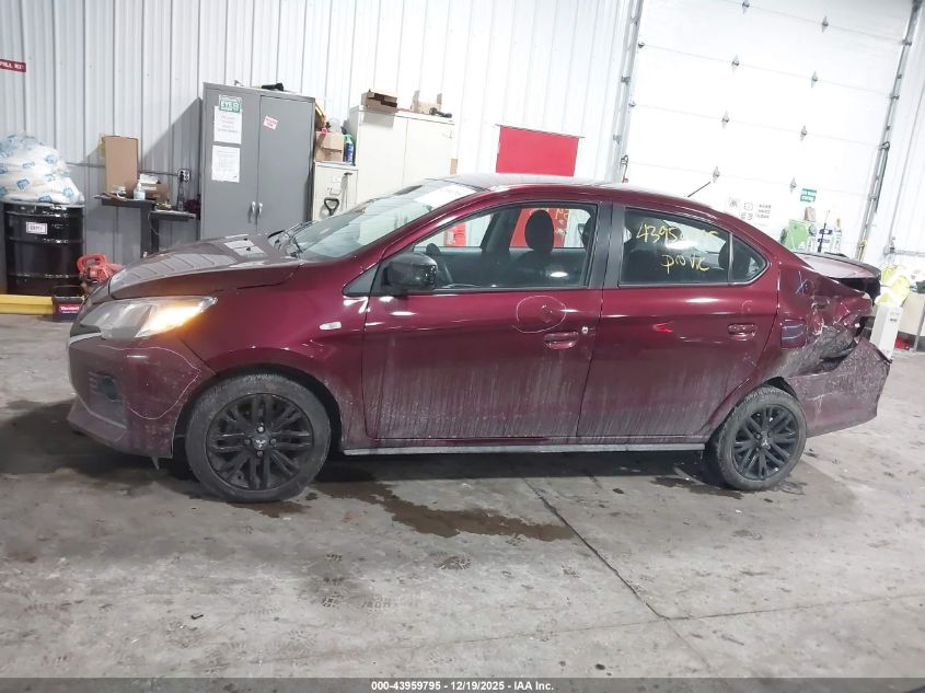 2022 Mitsubishi Mirage G4 Black Edition/Es/Le VIN: ML32FUFJXNHF09624 Lot: 43959795