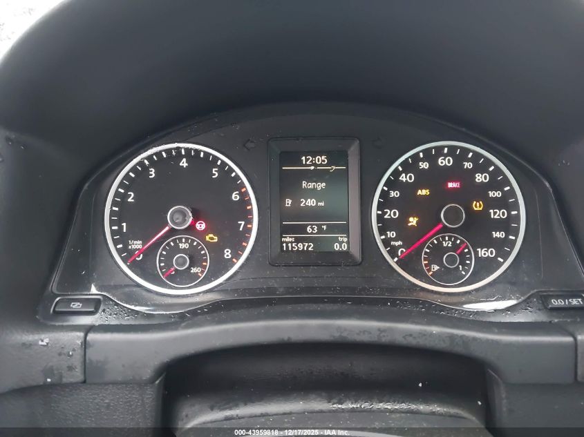 2012 Volkswagen Tiguan S VIN: WVGAV7AX4CW091359 Lot: 43959818