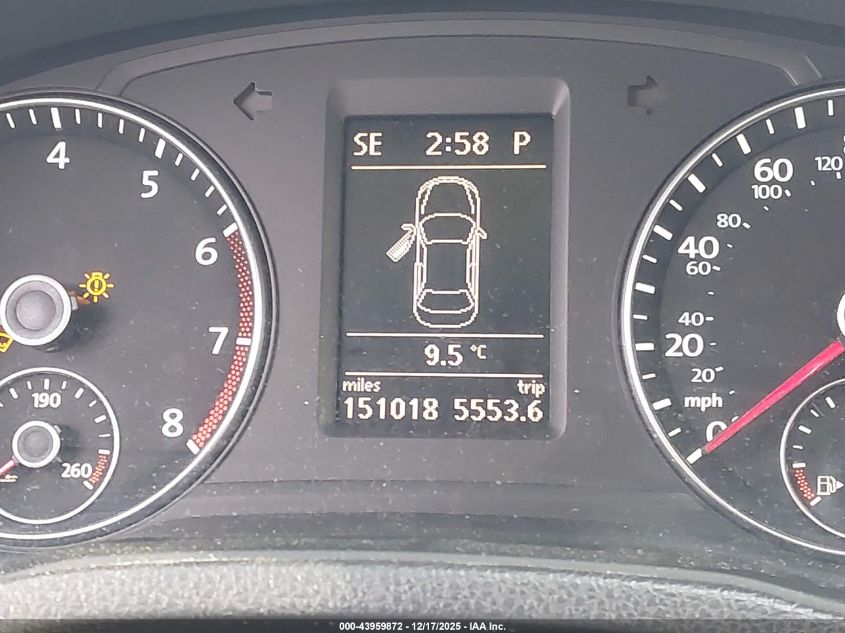 2012 Volkswagen Passat 2.5L Se VIN: 1VWBP7A34CC090713 Lot: 43959872