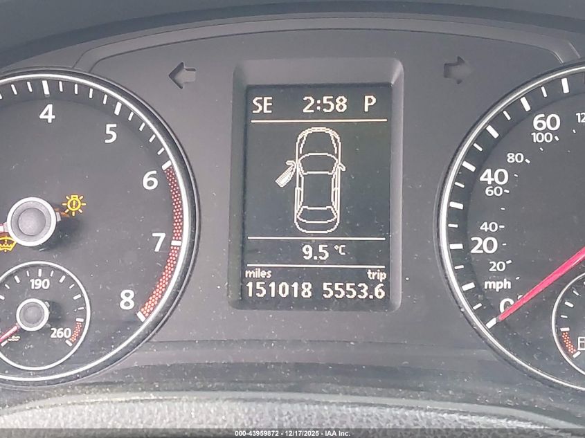 2012 Volkswagen Passat 2.5L Se VIN: 1VWBP7A34CC090713 Lot: 43959872