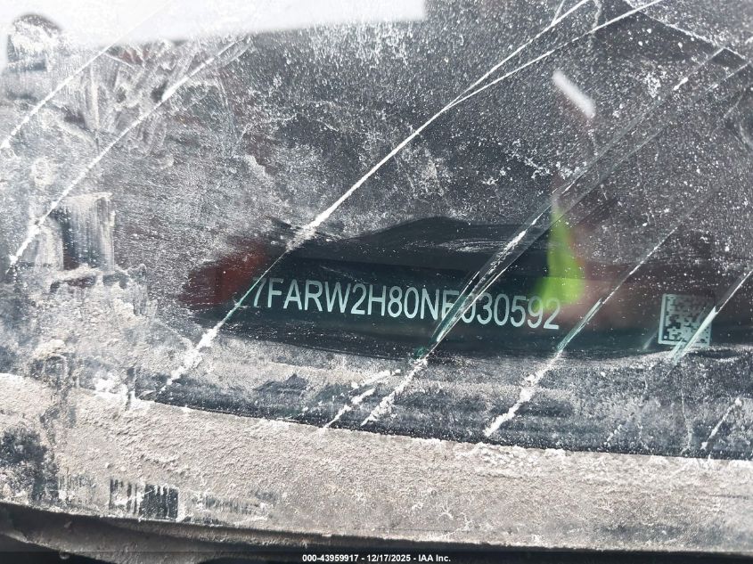 2022 Honda Cr-V Awd Ex-L VIN: 7FARW2H80NE030592 Lot: 43959917