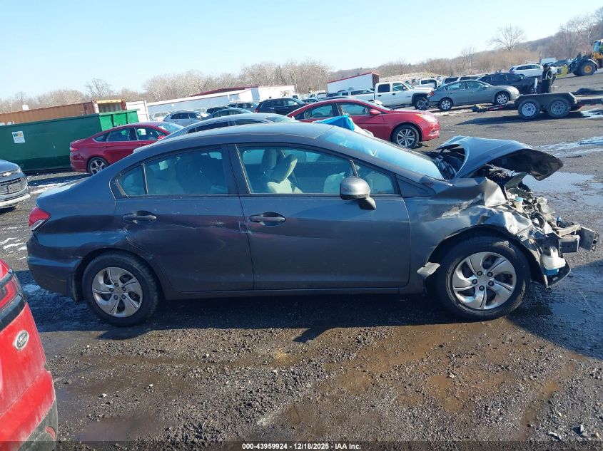 2013 Honda Civic Lx VIN: 2HGFB2F55DH541504 Lot: 43959924