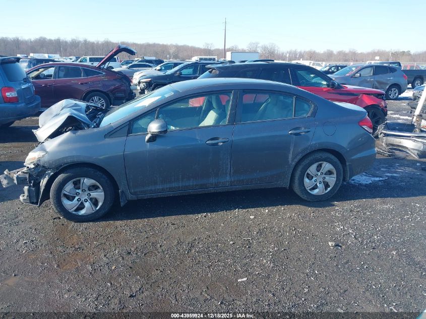 2013 Honda Civic Lx VIN: 2HGFB2F55DH541504 Lot: 43959924