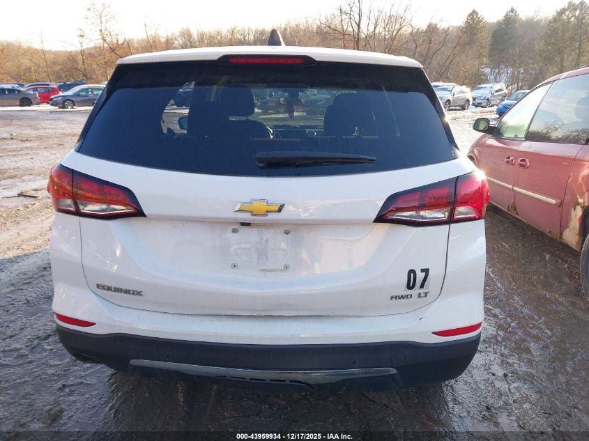 2022 Chevrolet Equinox Awd Lt VIN: 3GNAXUEV5NL242456 Lot: 43959934