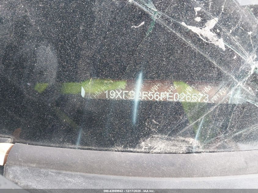 2015 Honda Civic Lx VIN: 19XFB2F56FE026573 Lot: 43959942