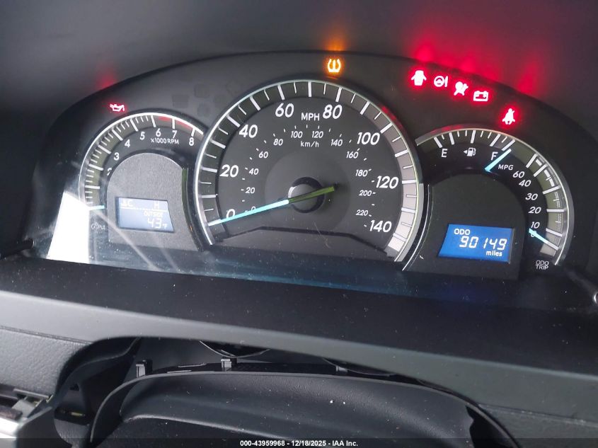 2012 Toyota Camry Se VIN: 4T1BF1FKXCU615301 Lot: 43959968