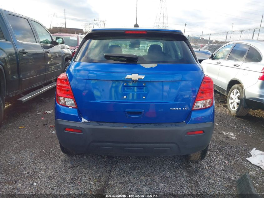 2015 Chevrolet Trax 1Ls VIN: KL7CJKSB0FB162077 Lot: 43959995