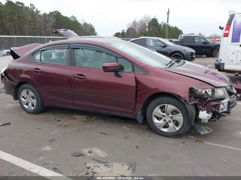 2015 Honda Civic Lx VIN: 19XFB2F54FE089252 Lot: 43959999