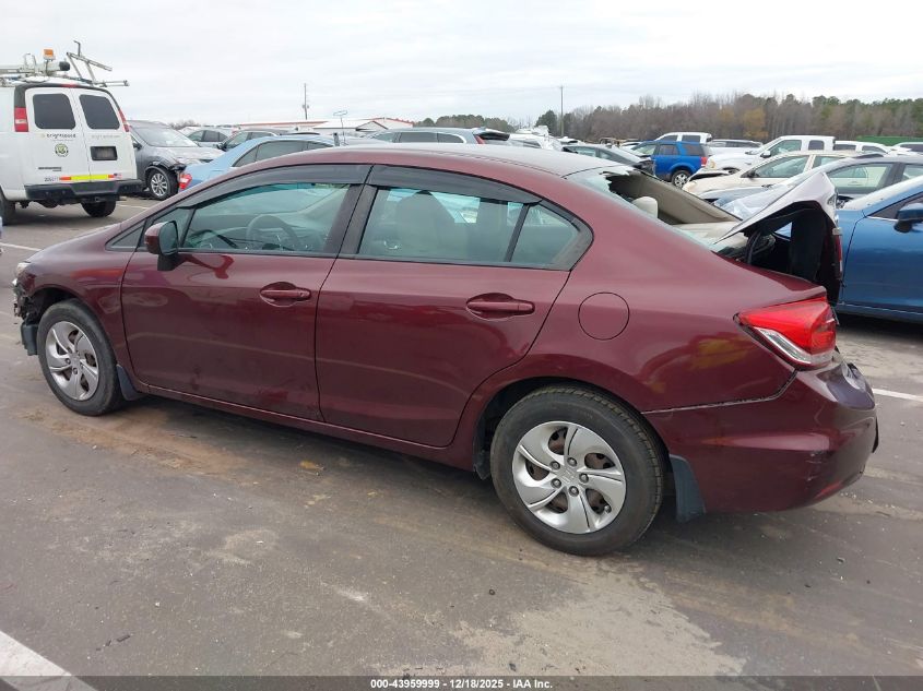 2015 Honda Civic Lx VIN: 19XFB2F54FE089252 Lot: 43959999