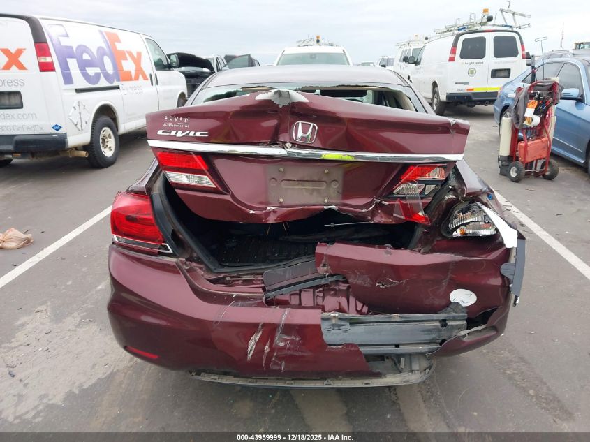 2015 Honda Civic Lx VIN: 19XFB2F54FE089252 Lot: 43959999